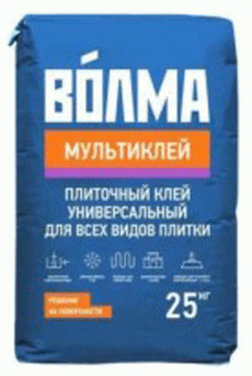 Клей плиточный (ВОЛМА-Мультиклей) 25 кг